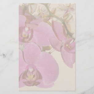 Stationery Orchid Flowers Briefpapier