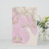 Stationery Orchid Flowers Briefpapier (Staand voorkant)
