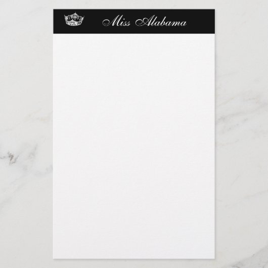 Stationery Pageant Royalty Briefpapier (Voorkant)