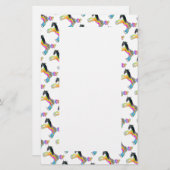 STATIONERY, Pop Art HORSES Briefpapier (Voorkant / Achterkant)