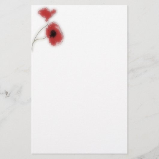 Stationery poppy briefpapier (Voorkant)