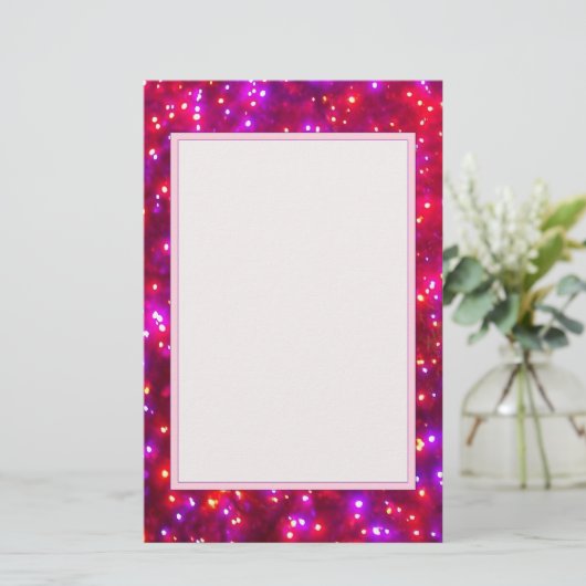 Stationery Rosy Sparkle Briefpapier (Staand voorkant)