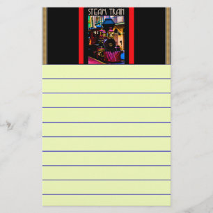 Stationery-stoomtrein Briefpapier
