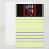 Stationery-stoomtrein Briefpapier (Voorkant / Achterkant)