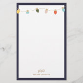 Stationery String Lights Retro Briefpapier (Voorkant)
