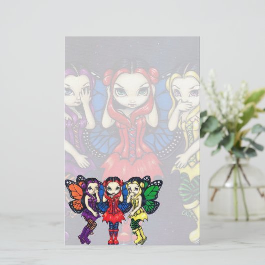 Stationery "Three Wise Faeries" Briefpapier (Staand voorkant)