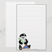 Stationery van Armed Forces Day Panda Briefpapier (Voorkant / Achterkant)