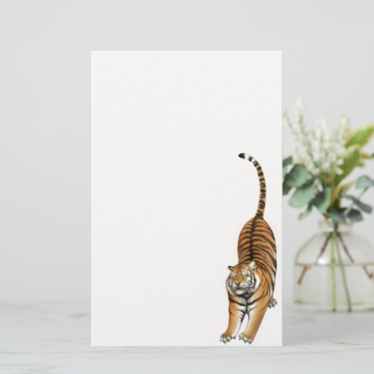 Stationery van Bengal Tiger Briefpapier (Staand voorkant)