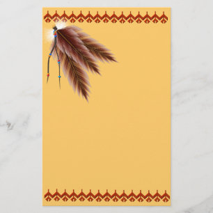 Stationery van de bruine feathers briefpapier