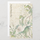 Stationery van handgemaakt papier voor ochtendglor (Voorkant / Achterkant)