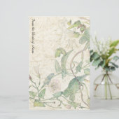 Stationery van handgemaakt papier voor ochtendglor (Staand voorkant)