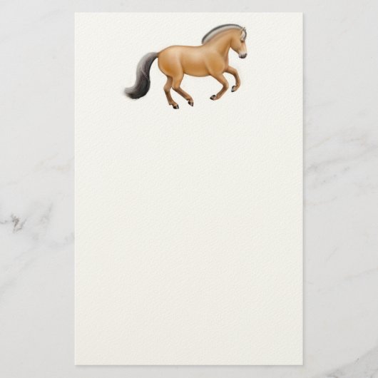 Stationery van Noorse Fjord Horse  Briefpapier (Voorkant)