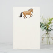 Stationery van Noorse Fjord Horse  Briefpapier (Staand voorkant)