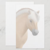 Stationery van Noorse Fjord Horse Briefpapier (Voorkant / Achterkant)