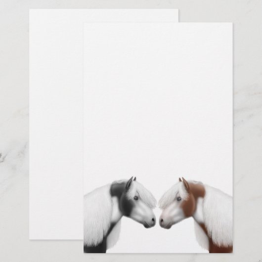 Stationery van Paint Horse Friends Briefpapier (Voorkant / Achterkant)