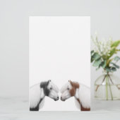 Stationery van Paint Horse Friends Briefpapier (Staand voorkant)