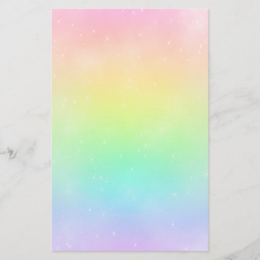 Stationery van Rainbow Sky Briefpapier (Voorkant)