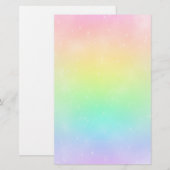 Stationery van Rainbow Sky Briefpapier (Voorkant / Achterkant)
