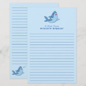 Stationery van Shark Kind Briefpapier (Voorkant / Achterkant)