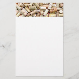 Stationery van wijnkurken briefpapier