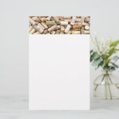 Stationery van wijnkurken briefpapier (Staand voorkant)