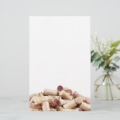 Stationery van wijnkurken briefpapier (Staand voorkant)