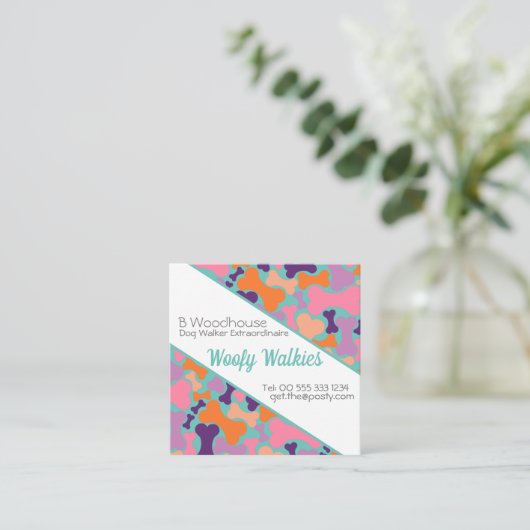 Stationery Vierkante Visitekaartje (Staand voorkant)