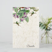Stationery vogelpest Orchid Flowers Briefpapier (Staand voorkant)