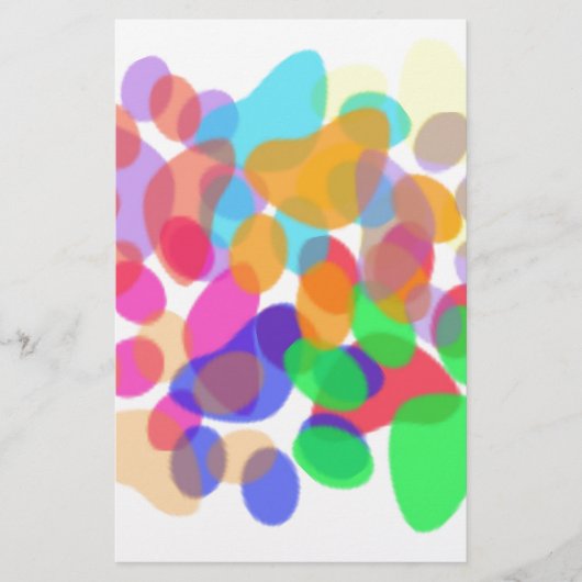 Stationery voor abstracte schilderafdrukken briefpapier (Voorkant)