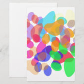 Stationery voor abstracte schilderafdrukken briefpapier (Voorkant / Achterkant)