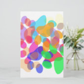 Stationery voor abstracte schilderafdrukken briefpapier (Staand voorkant)