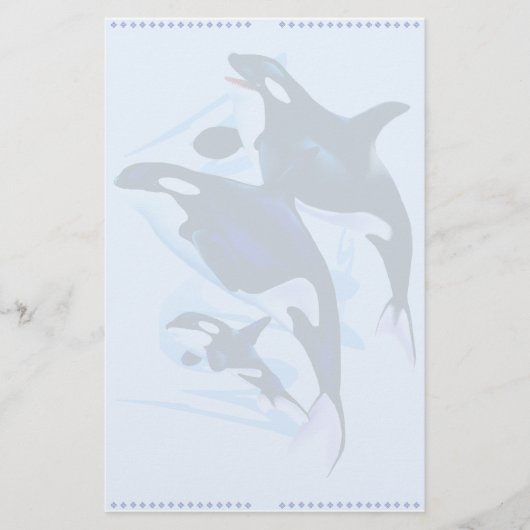 Stationery voor de familie Orca Briefpapier (Voorkant)