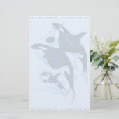 Stationery voor de familie Orca Briefpapier (Staand voorkant)