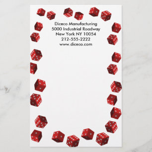 Stationery voor dobbelspelers briefpapier