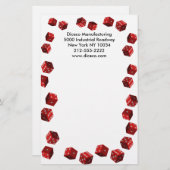 Stationery voor dobbelspelers briefpapier (Voorkant / Achterkant)