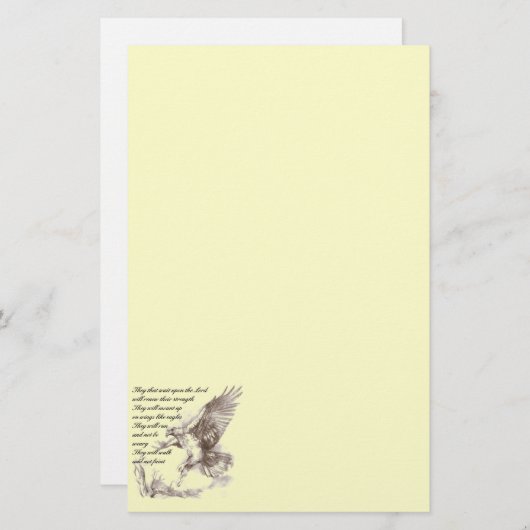 Stationery voor Eagle en Scripts Briefpapier (Voorkant / Achterkant)