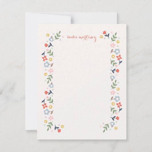 Stationery voor flora en fauna - rood kaart (Voorkant)