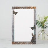 Stationery voor Iron Butterfly Garden Briefpapier (Staand voorkant)