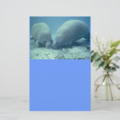 Stationery voor "Manatee Moments" Briefpapier (Staand voorkant)