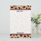 Stationery voor Mode van bladzijdeafdrukken Briefpapier (Staand voorkant)