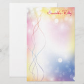 Stationery voor pasteelverlichting briefpapier (Voorkant / Achterkant)