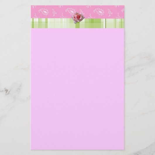 Stationery voor Plaid & Paisley Briefpapier (Voorkant)