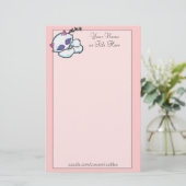 Stationery voor slapende kitten briefpapier (Staand voorkant)