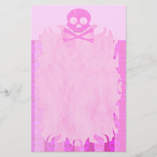 Stationery voor vervormde roze vlam briefpapier (Voorkant)
