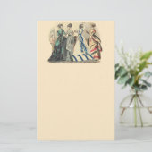 Stationery voor Victoriaans Modes Briefpapier (Staand voorkant)