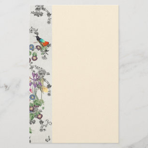 Stationery voor vogelbloemen briefpapier
