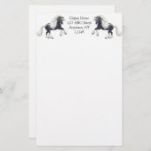 Stationery voor  zigeunerpaarden briefpapier (Voorkant / Achterkant)