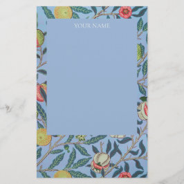 STATIONERY: WILLIAM MORRIS "BLAUWE POMEGRANATEN" BRIEFPAPIER