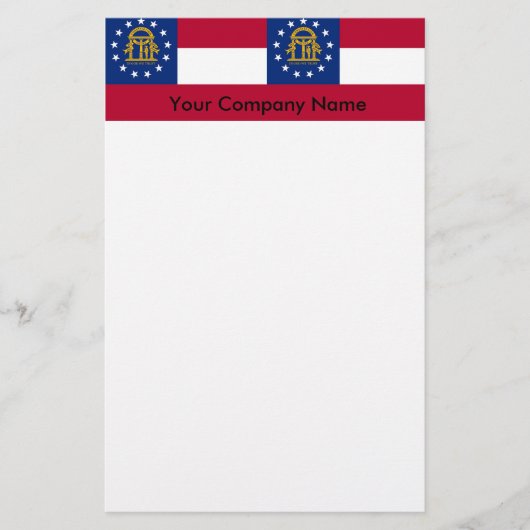 Stationery with Flag of Georgia Briefpapier (Voorkant)