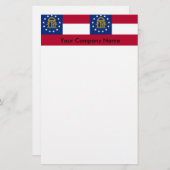 Stationery with Flag of Georgia Briefpapier (Voorkant / Achterkant)